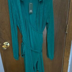Wild Fable Teal Collared Dress